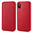 Carcasa de Cuero Cartera para Apple iPhone Xs Max Rojo