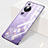 Carcasa Dura Cristal Plastico Funda Rigida Sin Marco Transparente H03 para Huawei P60 Morado