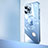 Carcasa Dura Cristal Plastico Funda Rigida Transparente con Mag-Safe Magnetic QC2 para Apple iPhone 15 Pro Azul