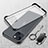 Carcasa Dura Cristal Plastico Funda Rigida Transparente con Magnetico Anillo de dedo Soporte para Apple iPhone 13 Negro