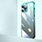 Carcasa Dura Cristal Plastico Funda Rigida Transparente Gradiente QC1 para Apple iPhone 13 Pro Max Azul