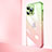 Carcasa Dura Cristal Plastico Funda Rigida Transparente Gradiente QC1 para Apple iPhone 15 Pro Max Rosa