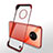 Carcasa Dura Cristal Plastico Funda Rigida Transparente H01 para OnePlus 7T Rojo