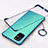 Carcasa Dura Cristal Plastico Funda Rigida Transparente H01 para OnePlus 8T 5G Azul