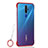 Carcasa Dura Cristal Plastico Funda Rigida Transparente H01 para Oppo A11X Rojo