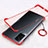 Carcasa Dura Cristal Plastico Funda Rigida Transparente H01 para Vivo X60T 5G Rojo