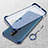 Carcasa Dura Cristal Plastico Funda Rigida Transparente H02 para Oppo A11 Azul