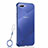 Carcasa Dura Cristal Plastico Funda Rigida Transparente H02 para Oppo A5 Azul