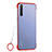 Carcasa Dura Cristal Plastico Funda Rigida Transparente H02 para Realme X50 Pro 5G Rojo