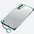 Carcasa Dura Cristal Plastico Funda Rigida Transparente H02 para Samsung Galaxy S22 5G Verde