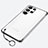 Carcasa Dura Cristal Plastico Funda Rigida Transparente H02 para Samsung Galaxy S23 Ultra 5G Negro