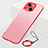 Carcasa Dura Cristal Plastico Funda Rigida Transparente H07 para Apple iPhone 13 Mini Rojo