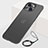 Carcasa Dura Cristal Plastico Funda Rigida Transparente H07 para Apple iPhone 15 Negro
