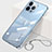 Carcasa Dura Cristal Plastico Funda Rigida Transparente H09 para Apple iPhone 15 Pro Azul