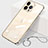 Carcasa Dura Cristal Plastico Funda Rigida Transparente H09 para Apple iPhone 15 Pro Max Oro