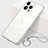 Carcasa Dura Cristal Plastico Funda Rigida Transparente H09 para Apple iPhone 15 Pro Plata
