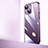 Carcasa Dura Cristal Plastico Funda Rigida Transparente QC2 para Apple iPhone 14 Morado