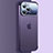 Carcasa Dura Cristal Plastico Funda Rigida Transparente QC4 para Apple iPhone 15 Pro Max Morado