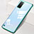 Carcasa Dura Cristal Plastico Funda Rigida Transparente S01 para Samsung Galaxy S20 Plus Verde