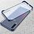 Carcasa Dura Cristal Plastico Funda Rigida Transparente S02 para Samsung Galaxy A70S Azul
