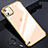 Carcasa Dura Cristal Plastico Funda Rigida Transparente S03 para Apple iPhone 11 Oro