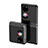 Carcasa Dura Cristal Plastico Rigida Transparente QH1 para Huawei P60 Pocket Negro