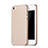 Carcasa Dura Plastico Rigida Mate con Agujero para Apple iPhone 5 Oro Rosa