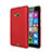 Carcasa Dura Plastico Rigida Mate para Microsoft Lumia 535 Rojo