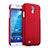 Carcasa Dura Plastico Rigida Mate para Samsung Galaxy S4 IV Advance i9500 Rojo