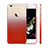 Carcasa Gel Ultrafina Transparente Gradiente Z01 para Apple iPhone 6 Plus Rojo