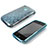 Carcasa Silicona Transparente Circulo para Apple iPhone 3G 3GS Azul Cielo