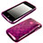 Carcasa Silicona Transparente Circulo para Apple iPhone 3G 3GS Morado