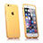 Carcasa Silicona Transparente Cubre Entero para Apple iPhone 6S Plus Oro