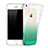 Carcasa Silicona Ultrafina Transparente Gradiente para Apple iPhone SE Verde