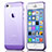 Carcasa Silicona Ultrafina Transparente para Apple iPhone 5 Morado