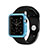 Carcasa Silicona Ultrafina Transparente para Apple iWatch 42mm Azul