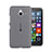 Carcasa Silicona Ultrafina Transparente para Microsoft Lumia 640 XL Lte Gris