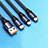 Cargador Cable Lightning USB Carga y Datos Android Micro USB Type-C 6A H01 para Apple iPad Pro 11 (2022) Negro