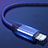 Cargador Cable USB Carga y Datos C04 para Apple iPhone 6 Plus Azul