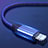 Cargador Cable USB Carga y Datos C04 para Apple iPhone Xs Azul