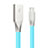 Cargador Cable USB Carga y Datos C05 para Apple iPad Mini 4 Azul Cielo