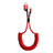 Cargador Cable USB Carga y Datos C08 para Apple iPhone XR Rojo