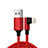 Cargador Cable USB Carga y Datos C10 para Apple iPhone 12 Mini Rojo