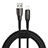 Cargador Cable USB Carga y Datos D02 para Apple iPhone 6S Plus Negro