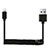 Cargador Cable USB Carga y Datos D08 para Apple iPad Air 2 Negro