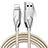 Cargador Cable USB Carga y Datos D13 para Apple iPhone 6S Plus Plata