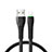 Cargador Cable USB Carga y Datos D20 para Apple iPad Air 3 Negro