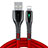 Cargador Cable USB Carga y Datos D23 para Apple iPad Air Rojo