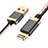 Cargador Cable USB Carga y Datos D24 para Apple iPhone 5S Negro