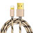 Cargador Cable USB Carga y Datos L01 para Apple iPad Air 2 Oro